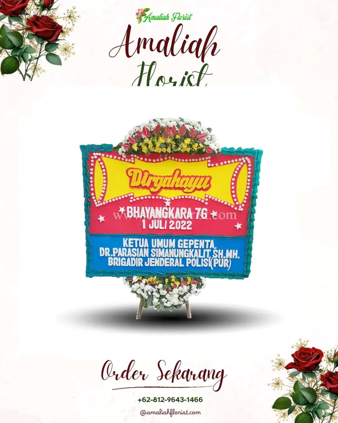 Papan Bunga HUT Ulang Tahun Babul Makmur